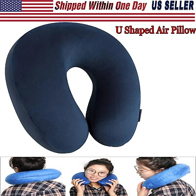#ad Inflatable Travel Pillow Set for Airplane Inflatable Neck Pillow for Airplane $10.65