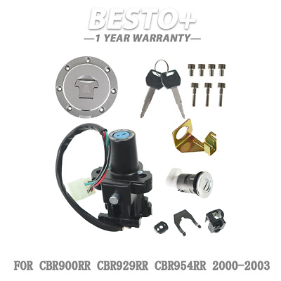 #ad Ignition Switch Fuel Gas Cap Lock Key For CBR900RR CBR929RR CBR954RR 2000 2003 $22.99