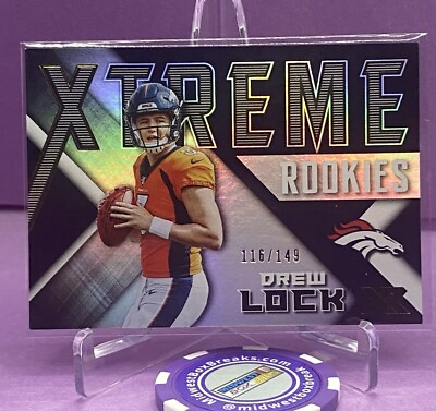 #ad Drew Lock 2019 XR Xtreme Rookies Prizm RC 116 149 Denver Broncos Seahawks $1.20