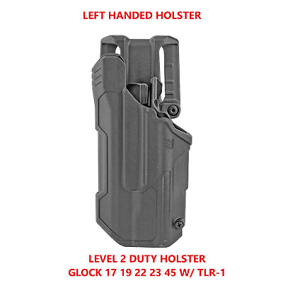 #ad BLACKHAWK T Series L2D Duty Holster LEFT Hand Glock 17 19 22 23 45 Light TLR1 $89.99