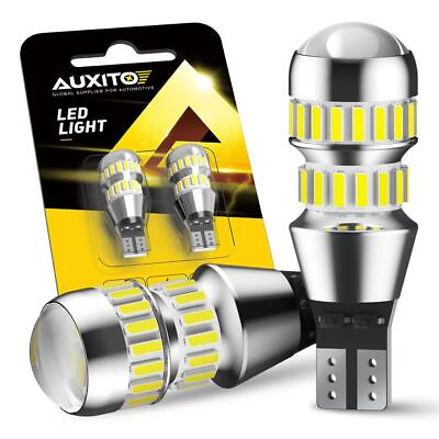 #ad AUXITO LED Reverse Back Up Light Bulb 921 912 W16W T15 906 916 Super White 6000K $13.99