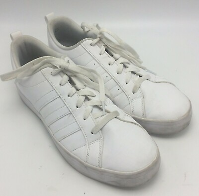 #ad Adidas Originals Sz 9 Men#x27;s Sneakers All White Leather Triple Stripe SPG753001 $18.99