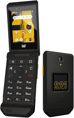 #ad NEW CAT S22 T Mobile Unlocked 4G LTE Rugged Touch Screen 16GB Android Flip Phone $65.00