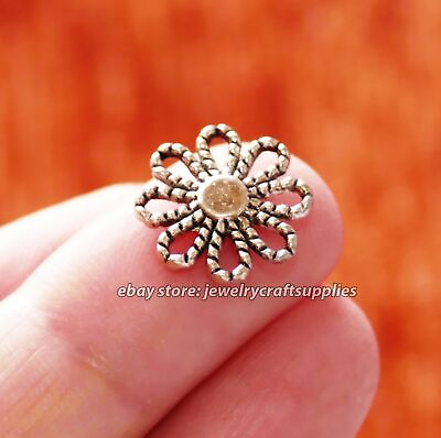 #ad 10x Flower Daisy Charms for Bracelet Earring Connector Necklace Pendant Findings $5.26