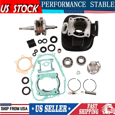 #ad Piston Cylinder Crank Motor Rebuild FOR Yamaha Blaster 200 66 Gasket Seal Kit $198.42