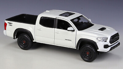 #ad Maisto 1:27 2023 Tacoma TRD Pro Diecast Model Car White NEW IN BOX $39.97