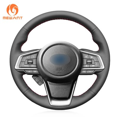 #ad For Subaru Outback Steering Wheel Cover Leather Alcantara Suede Carbon Wrap J $39.98