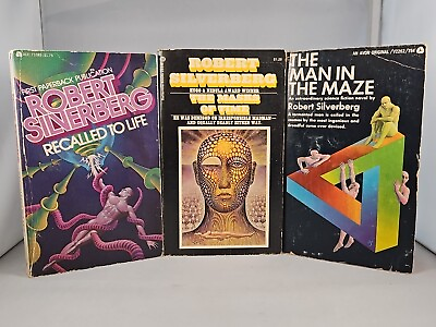 #ad Robert Silverberg Lot 3 Paperbacks Man in the Maze Masks of Time Recalled Life $11.60