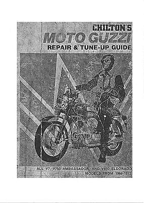 #ad Chilton#x27;s Moto Guzzi service manual 1967 V700 V750 Ambassador amp; V850 Eldorado $20.00