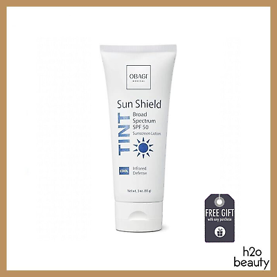 #ad Obagi Sun Shield TINT Broad Spectrum SPF 50 Cool Sunscreen Lotion 3 oz EXP 01 26 $37.95