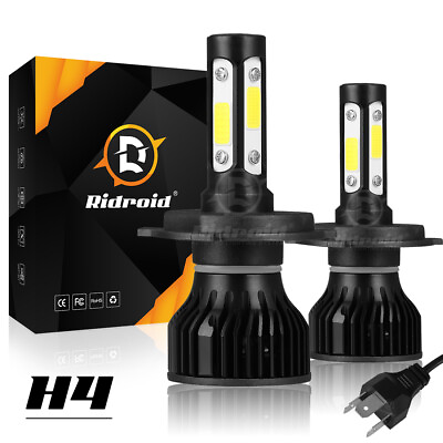 #ad 4 Side H4 9003 LED Headlight High Low Beam Conversion Kit Canbus 6000K HID White $15.99