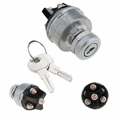 #ad Universal Ignition Key Starter Switch With 2 Keys For Car Tractor Trailer $12.99