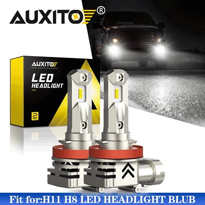 #ad 2x AUXITO H11 H9 H8 LED Headlight Bulb Low Beam Fog Light 12000LM 6000K White $35.14