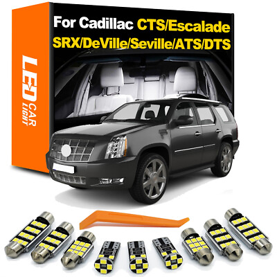 #ad LED Interior Lights Bulbs For Cadillac CTS Escalade SRX DeVille Seville ATS DTS $25.99