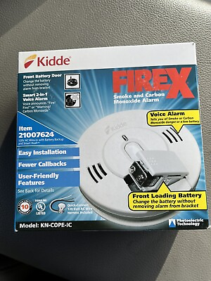 #ad kidde Firex hardwired Plus Battery smoke carbon monoxide detector $42.00