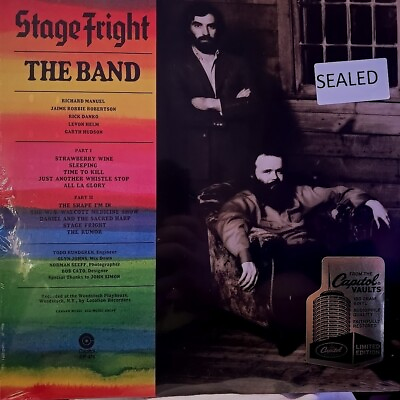 #ad The Band ‎ Stage Fright 180G LP Vinyl 2009 Capitol Vaults Sealed Mint $50.00