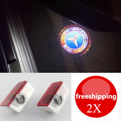 #ad 2X Projector Ghost Shadow Lights Door Logo For Mercedes Benz M E A B C GL Class $17.95
