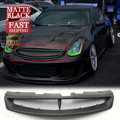 #ad For Infiniti G35 2DR Coupe 03 2007 Matte JDM Sport Style Front Hood Mesh Grille $59.99