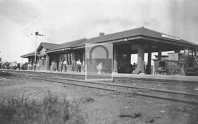 #ad Railroad Train Station Depot Siloam Springs Arkansas AR Reprint Postcard $4.99