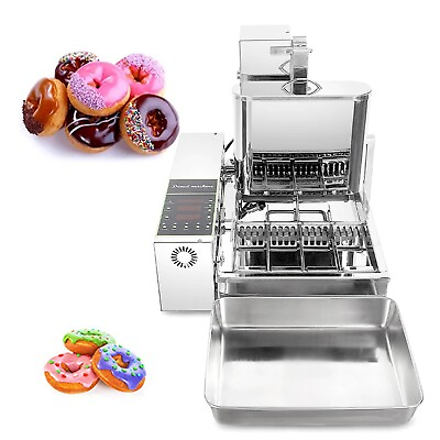 #ad Kolice 1750pcs hour Mini 4 rows donuts making machine frying doughnut maker $1190.00