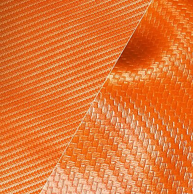 #ad #ad VViViD Orange Carbon Fiber Weatherproof Faux Leather Finish Marine Vinyl Fabric… $19.89