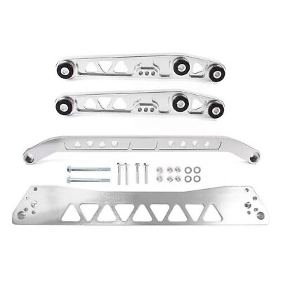 #ad #ad Rear Lower Control Arm Subframe Brace Tie Bar for Honda Civic EG 92 95 Silver $108.99