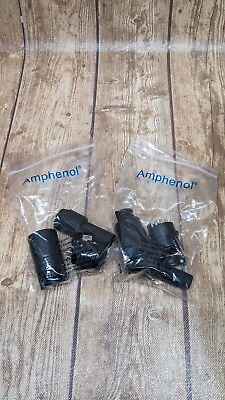 #ad 2 Pack Amphenol EP8 EP 8 11PB 8 Pole Female Speaker Cable Connectors BLACK 2 Pc. $17.85