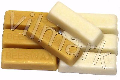 #ad Beeswax Filtered 100% Pure White Yellow Bees Wax Cosmetic Grade A Blocks Bricks $6.99