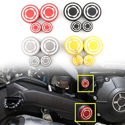#ad 4x Motorbike Frame Hole Cover for Ducati Scrambler 800 1100 Accessories $26.52
