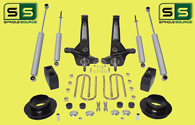#ad 7quot; 4quot; Lift Kit Spindles Blocks Fr Spacers 4 Shocks FOR 01 10 Ford Ranger 2WD $565.37