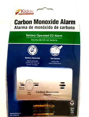 #ad #ad Carbon Monoxide Alarm Battery Operated Included Kidde $14.39