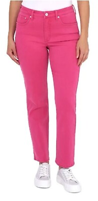 #ad NWT Seven 7 Ladies High Rise Slim Straight Jean Pink Various Sizes MSRP $79.00 $23.00