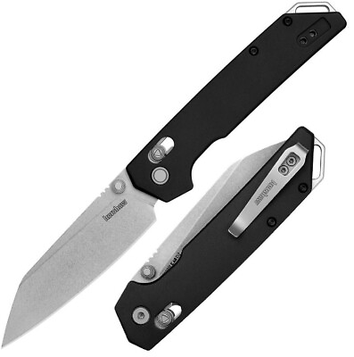 #ad Kershaw Iridium Folding Knife 3.5quot; D2 Tool Carbon Steel Blade Aluminum Handle $64.29