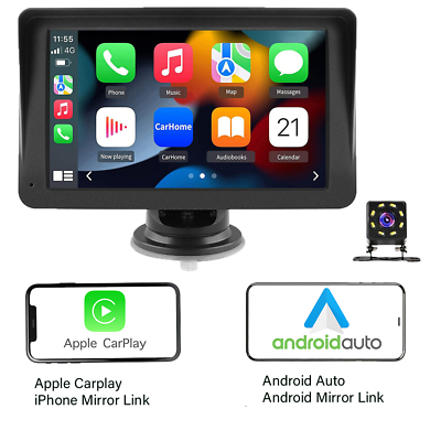 #ad #ad 7quot; HD Portable Car Stereo Touch Screen MP5 Carplay Bluetooth FM USB Rear Camera $39.99