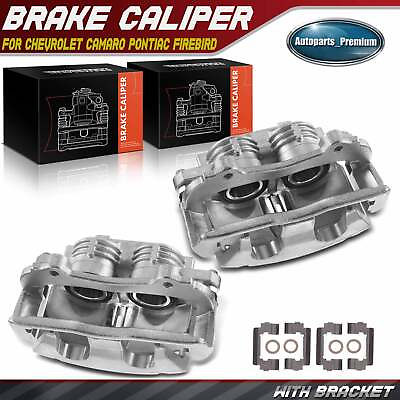 #ad 2x Brake Caliper w Bracket for Chevy Camaro Pontiac Firebird Front Left amp; Right $115.98