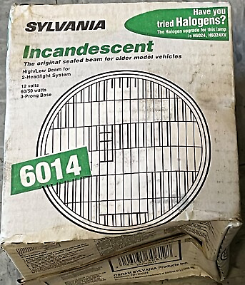 #ad #ad SYLVANIA 6014 INCANDESCENT SEALED BEAM FOR OLDER VEHICLESHIGH LOW BEAMNEW 12V $16.49