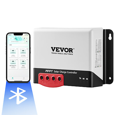 #ad VEVOR 40A Solar Charge Controller MPPT Solar Regulator with Bluetooth 12V 24V $98.99