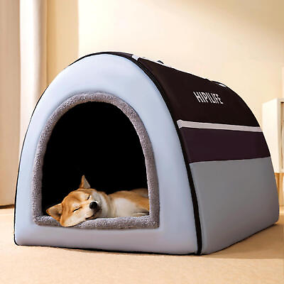 #ad 1X Warm Winter Indoor Large Dog House Removable And Washable Soft Warm Cave Bed $81.57