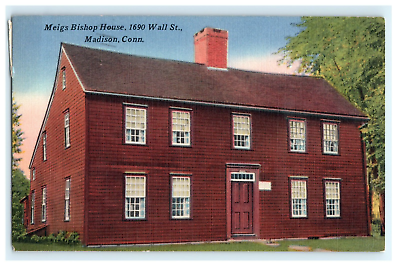 #ad 1969 Meigs Bishop House 1690 Wall St. Madison CT Early Posted View Trimmed $16.50