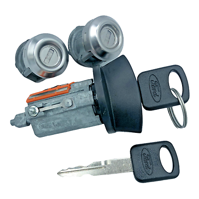 #ad #ad Ford F250 F350 OEM Ignition Key Switch Lock Cylinder amp; Door Pair Tumbler Barrel $49.95