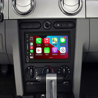 #ad For 2005 2009 Ford Mustang Apple Carplay Car Radio Android 12 Navi GPS Player $126.99