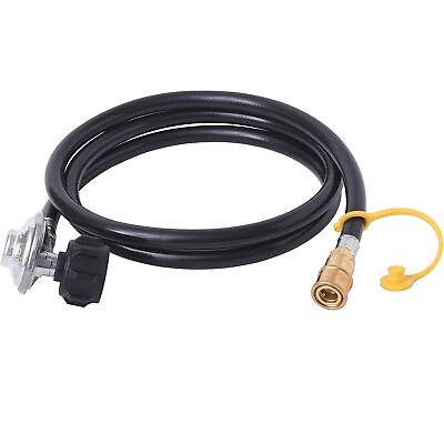 #ad 90 Degree Low Pressure Regulator Assembly with Quick Connect amp; 8 ft Hose $30.95