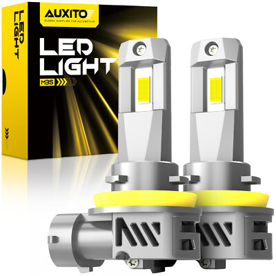 #ad H11 AUXITO LED Headlight Kit Low Beam Super Bulb Bright 6500K HID White 40000LM $36.09