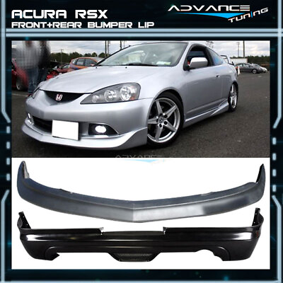 #ad Fits 05 06 Acura RSX Coupe 2 Door Mugen Style Front Rear Bumper Lip Spoiler PU $287.99