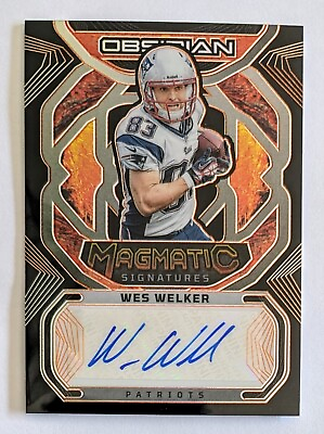 #ad 2023 Obsidian Wes Welker Magmatic Signatures Auto 14 49 Patriots #MAG WWE $37.99