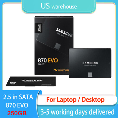 #ad SAMSUNG 250GB Internal Solid State 2.5 in 870 EVO SSD SATA for Laptop Desktop US $34.77