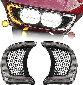#ad For Road Glide 2015 24 Motorcycle Accessories Headlight Vent Accents Turn Signal $57.99