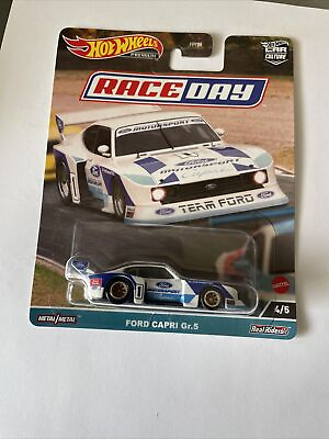 #ad Hot Wheels Premium Ford Capri Group 5 Race Day Real Rider Cool Free Shipping $13.99