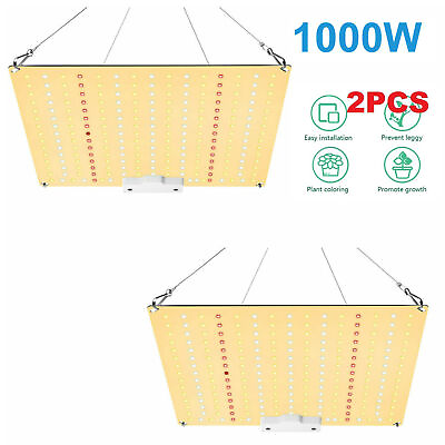 #ad 2PACK LED Grow Light 1000W Panel Full Spectrum Lamp for Indoor Plant Veg Flower $43.19