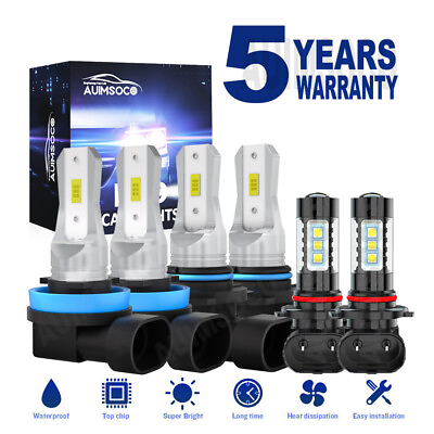 #ad LED Headlight Fog Bulb CSP Kit For Ford Expedition Utility 4 Door 3.5L 2015 2021 $39.99